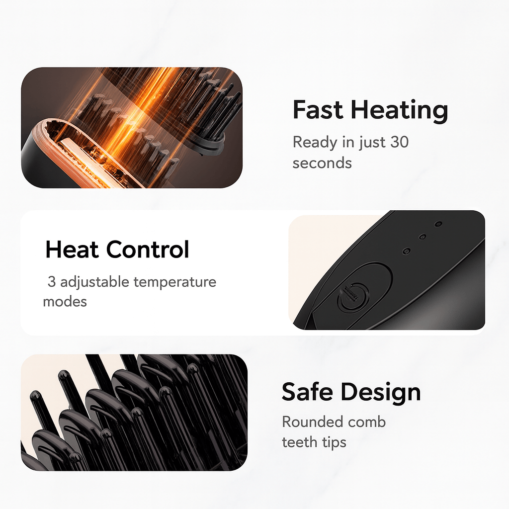 Mini Wireless Hair Straightener